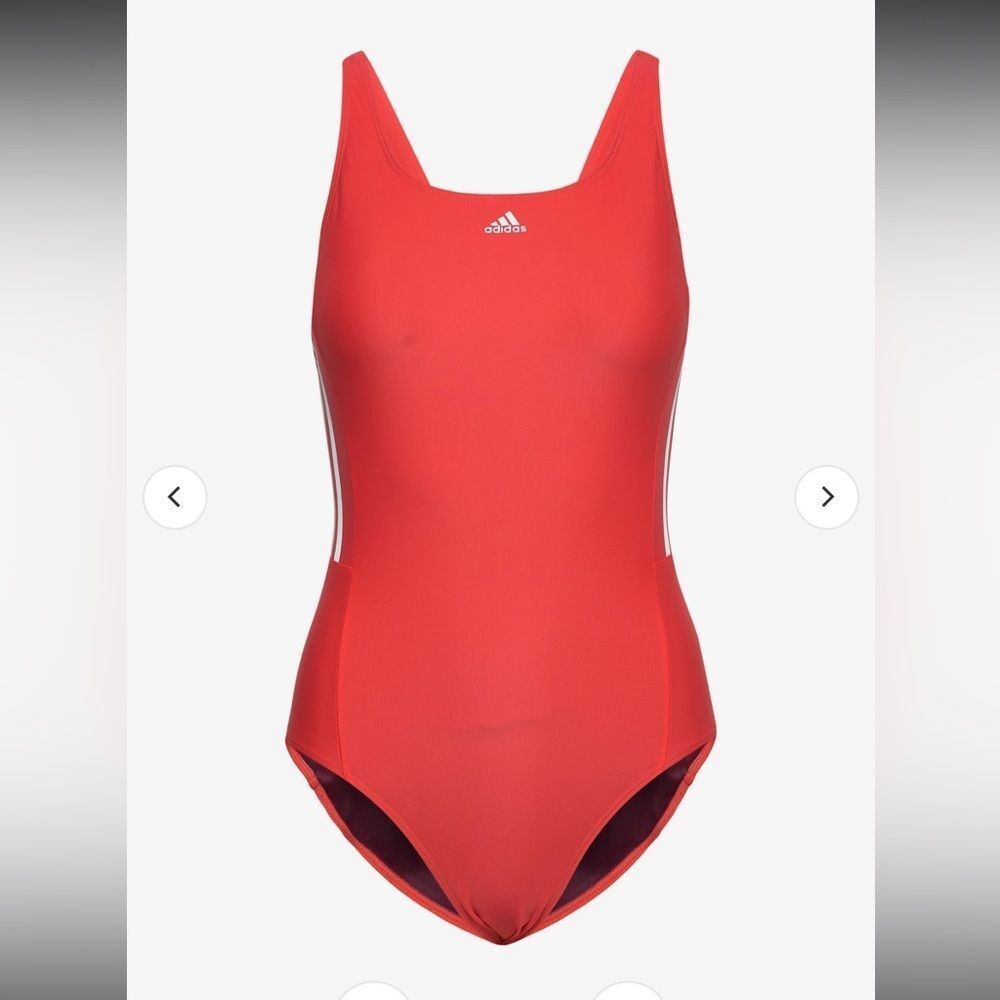 NWT Adidas Women's 3 Stripe Swimsuit One Piece Swim Size 2 Sz XS Small